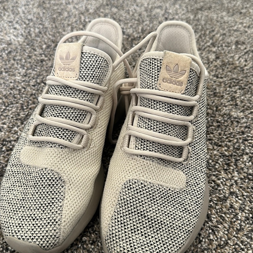 Cream and Tan Adidas